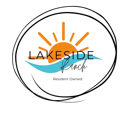 Logo of "Lakeside" featuring an orange sun with rays above a blue wave, all on a black background. Ideal for use as a #100 header in Elementor designs, it captures the essence of nature's serenity and dynamic energy in a sleek, modern emblem.